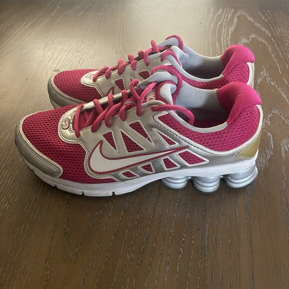 Nike Shox Womens Sneakers Size 9 Pink Qualify Running 442115-616 Retro - Picture 1 of 7